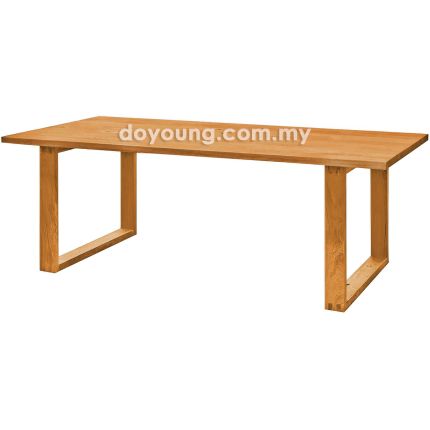 BAYLEN II (150/180/210/240cm Rubberwood) Dining Table (CUSTOM)