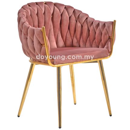 SAPPHIER II (Gold, Pink) Armchair