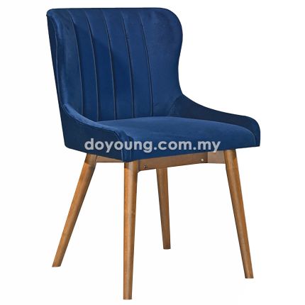 SASKIA IV (Velvet, Blue) Side Chair