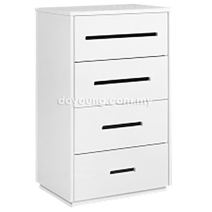 CARRIE (61H106cm High Gloss) Chest of Drawers 