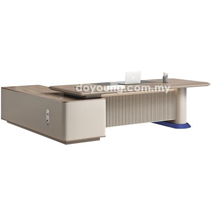 GOLDING (260cm) Director Table with Storage Cabinet