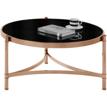 SCHATZI II (Ø90cm Rose Gold) Coffee Table