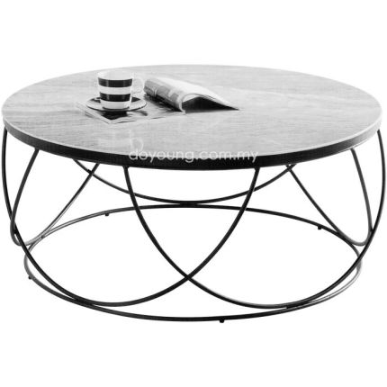 MARILYN II (Ø89cm) Coffee Table with Ceramic Top