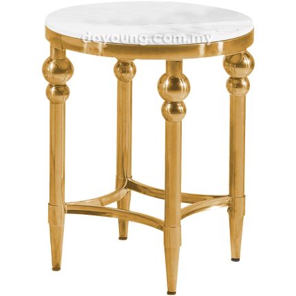 SCHATZI IV (Ø40H50cm Ceramic, Gold) Side Table