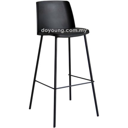 MALLOY (SH74cm PP, Faux Leather) Bar Chair