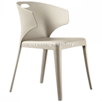 SEEMA (Polypropylene - Khaki) Stackable Armchair
