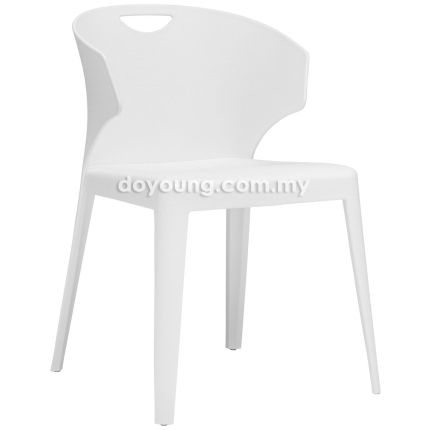 SEEMA (Polypropylene - White) Stackable Armchair