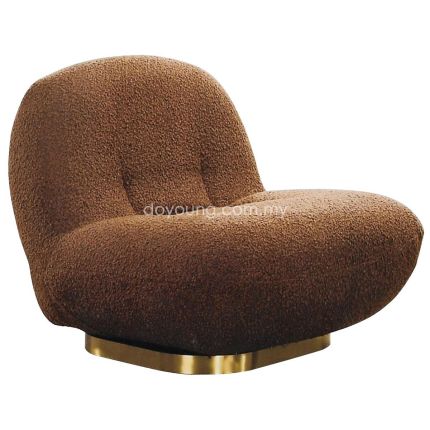 CORDELIA+ (71cm Gold/Brown) 360° Swivel Easy Chair