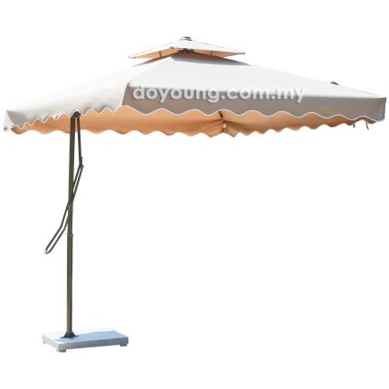 SHADY (250H250cm Canvas) Outdoor Umbrella with Rock Base