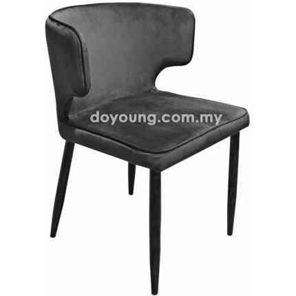 RAFALO (Fabric - Dark Grey) Side Chair