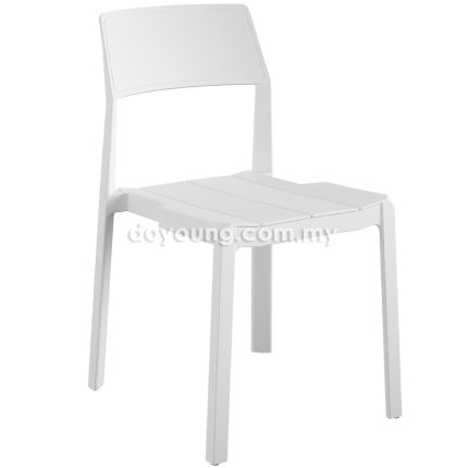 SIBLEY (Polypropylene - White) Stackable Side Chair
