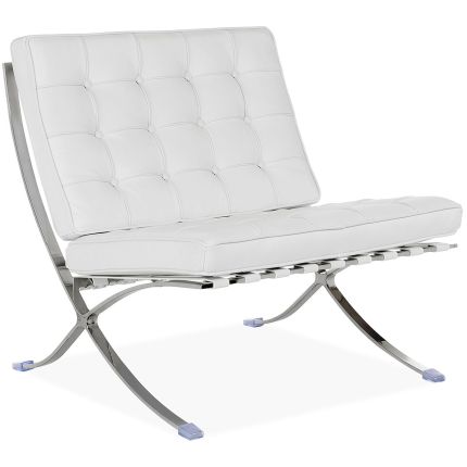 BARCELONA (75cm White) Easy Chair