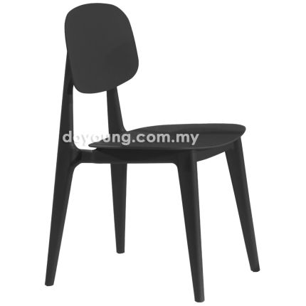 SINDARA (PP - Black) Stackable Side Chair