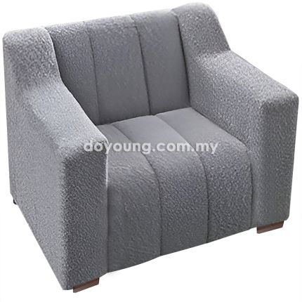 SKYE (90cm Bouclé - Grey) Armchair