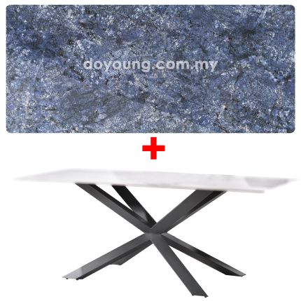 SPYDER VI (180x90cm Ceramic, Blue) Dining Table 