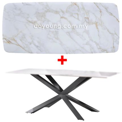 SPYDER VI (180x90cm Ceramic, White) Dining Table 