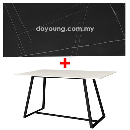 KALENA (150x90cm Sintered Stone - Black) Dining Table 