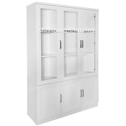 STACIA (116H184cm White) Bookcase (PG ONLY)