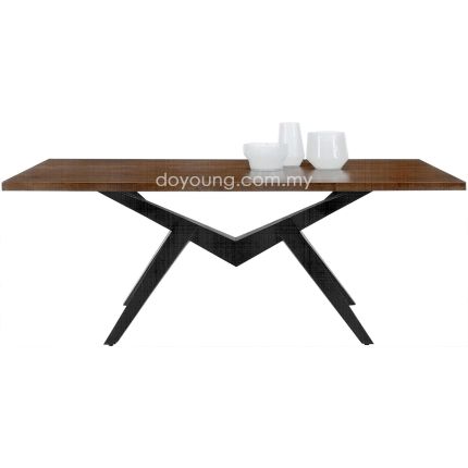 MAXIM (200x100/240x110cm T40mm Rubberwood) Dining Table
