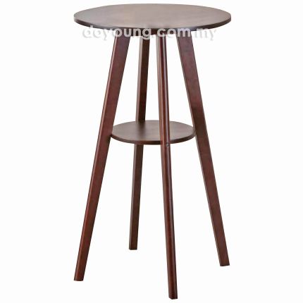 TABOURET II (Ø60H105cm Solid wood - Reddish Dark Brown) Bar Table (replica)*