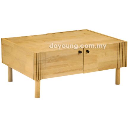 TAKKA (80x60cm Rubberwood - Yellow Oak) Coffee Table (CUSTOM)