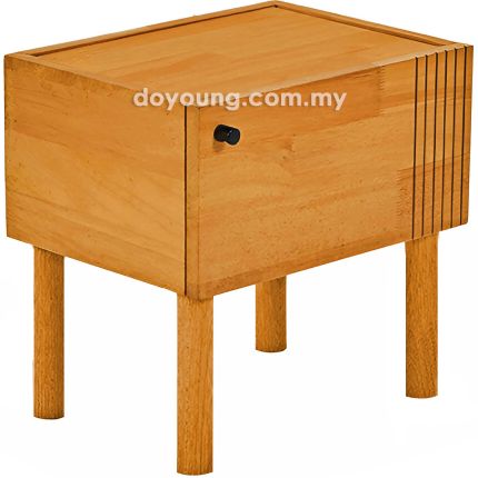 TAKKA (40H45cm Rubberwood - Golden Brown) Side Table (CUSTOM)