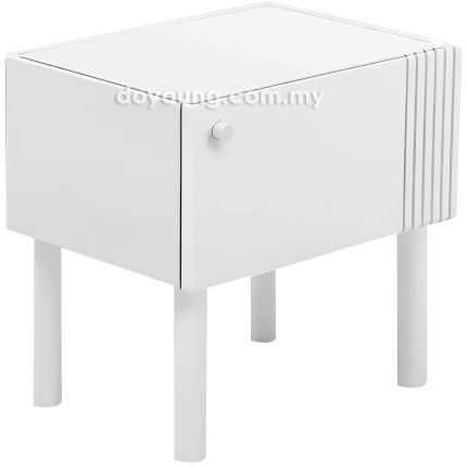 TAKKA (40H45cm Rubberwood - White) Side Table (CUSTOM)