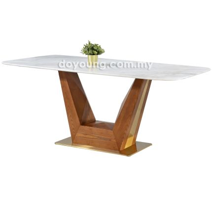 TALENTI II (180x90cm Natural Lasered Stone) Dining Table