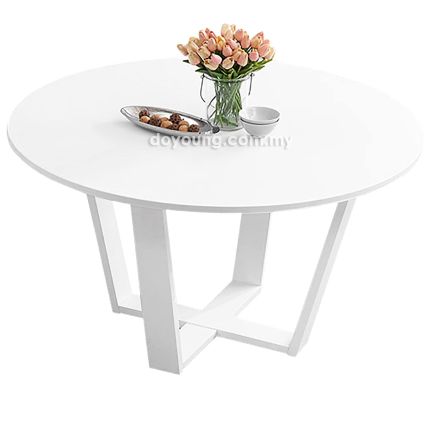 TAMMA (Ø131cm White) Dining Table