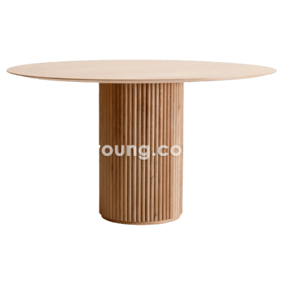 INDIRA+ II (Ø135cm Veneer) Dining Table