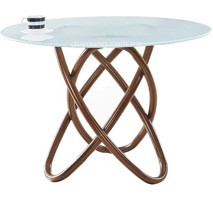 CARIOCA (Ø100cm Tempered Glass) Dining Table (replica)