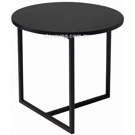 TEENA (Ø46H43cm Black) Side Table 