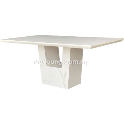 TELLMA (180/210/240cm T50mm) Fully Faux Marble Dining Table