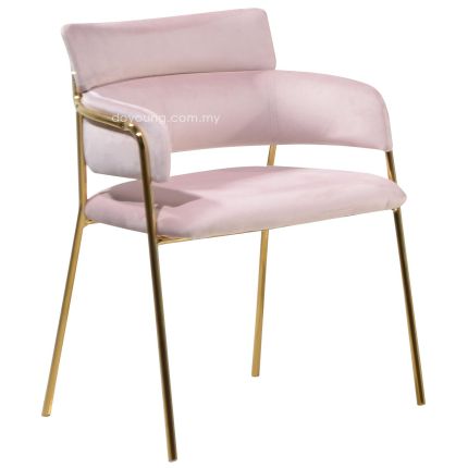 BRITTA (55cm Gold, Pink) Armchair