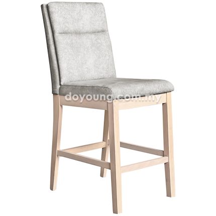 THILLA (SH63cm Whitewash, Light Grey) Counter Chair
