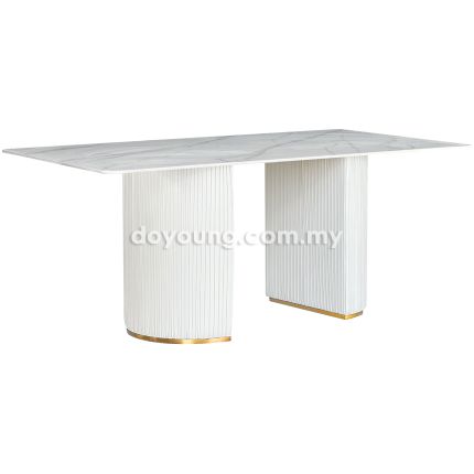 HASKA IV (160x90cm Ceramic, White) Dining Table