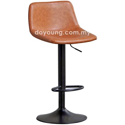 THURSTAN (Faux Leather - Brown) Hydraulic Counter-Bar Chair