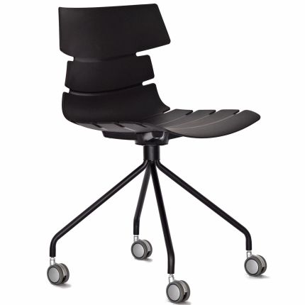 TIKAL (Black) Office Chair with Wheels (EXPIRING PP replica)