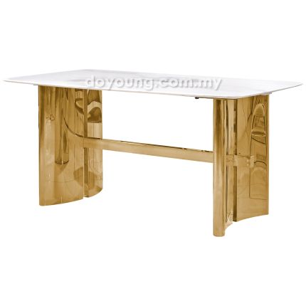 TISDALE (160x90cm Lasered Natural Stone) Dining Table