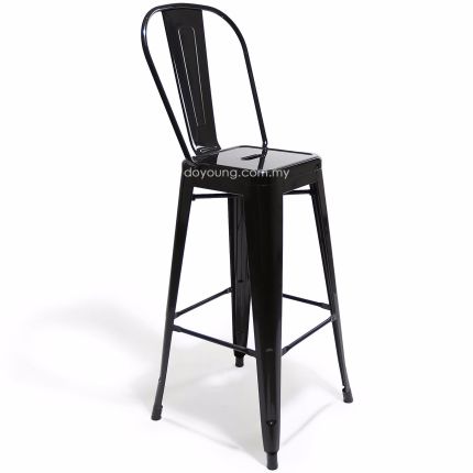 TOLIX (SH76cm) Iron High Back Bar Chair (replica)