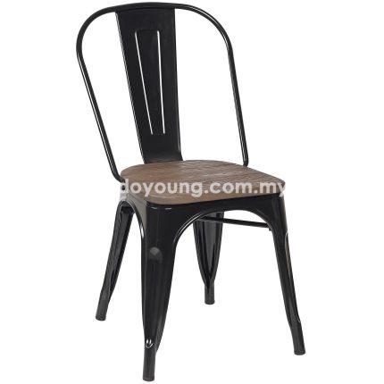 TOLIX Stackable Iron Side Chair (Elmwood Seat replica)