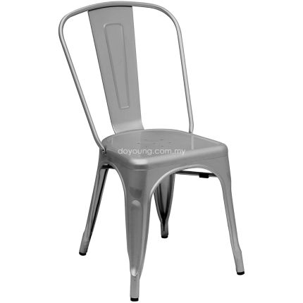 TOLIX (Silver) Stackable Iron Side Chair (replica)