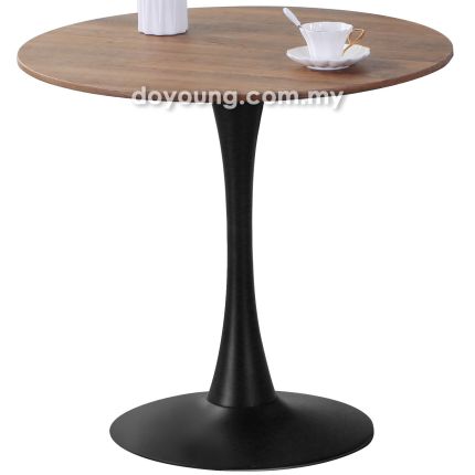 TULIP III (Ø80cm Melamine - Walnut) Tea Table