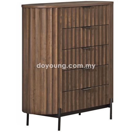 TYRONE (100H110cm Rubberwood) Chest of Drawers