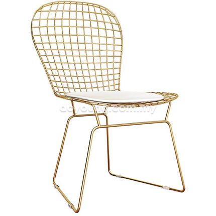 WIRE III (Gold) Dining Chair