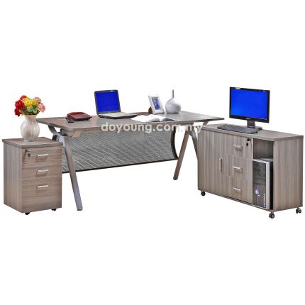 KEONI (180x80cm) Working Desk with Storage Cabinet & Pedestal