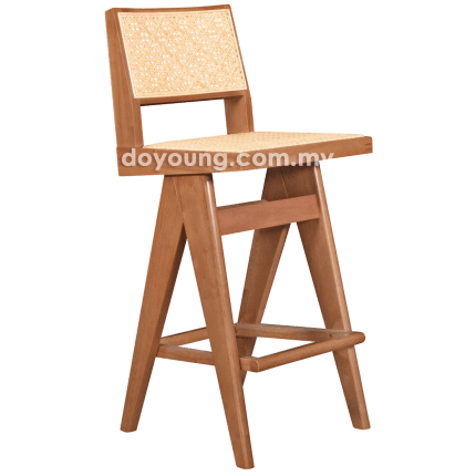 GRITTA+ II (SH67cm Rattan, Rubberwood - Light Walnut) Counter Chair