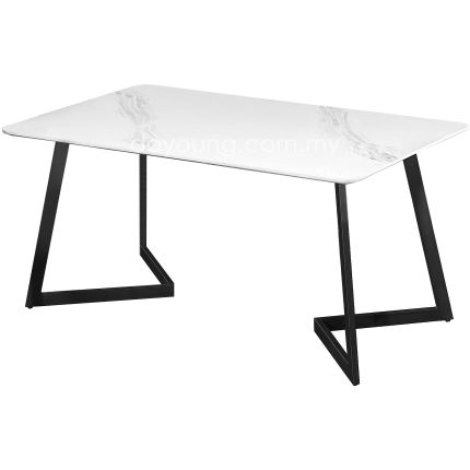 TWIST V (150x90cm Faux Marble) Dining Table