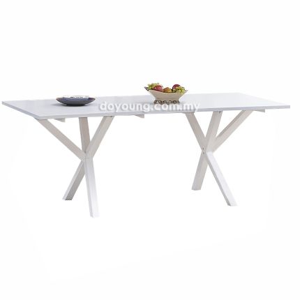 VEENO II (200x95cm Rubberwood - White) Dining Table