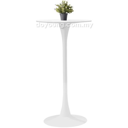 TULIP VI (Ø60H115cm Sintered Stone - White) Bar Table